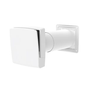 TL100C adjustable wall vent installed through an external wall, PAX Spain.