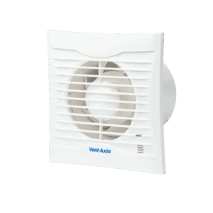 Vent-Axia Silhouette 100 Bathroom Fan, Timer, 100mm
