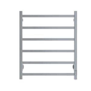 PAX Tango Duo electric towel warmer in polished stainless steel