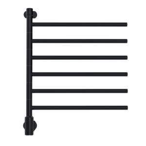 PAX Flex I 6/550 black heated towel rail wall mounted