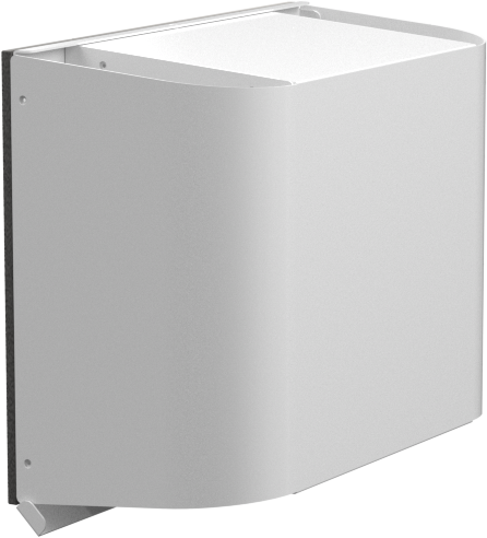 White Painted Metal Outer Hood for Thin Walls