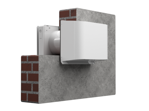 White Painted Metal Outer Hood for Thin Walls - Image 4